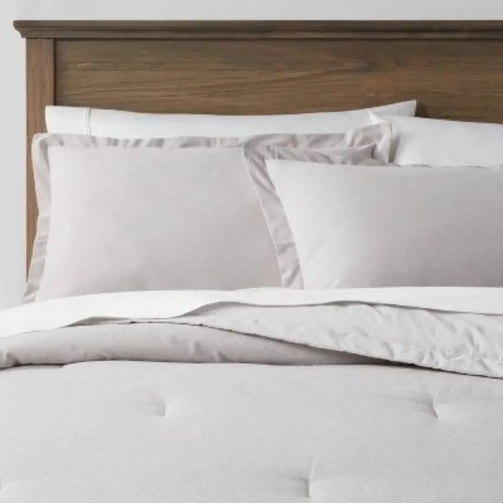 Threshold -  3-Piece Chambray Comforter Set OEKO-TEX  Gray